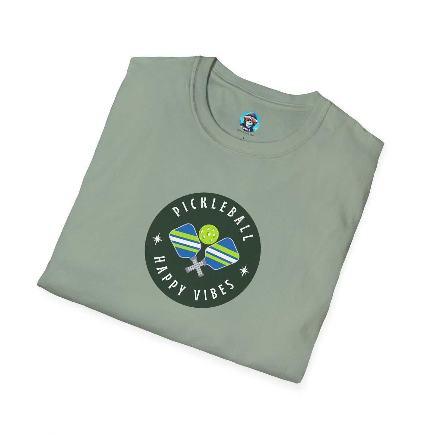 Happy Vibes: Pickleball Unisex Softstyle T-Shirt