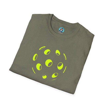 Pickleball Outline: Unisex Softstyle T-Shirt