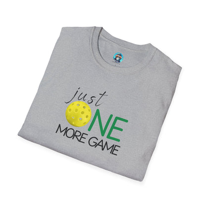 Just One More Game: Pickleball Unisex Softstyle T-Shirt