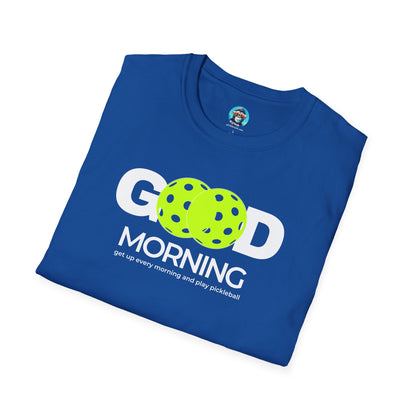 Get Up and Play Pickleball: Unisex Softstyle T-Shirt