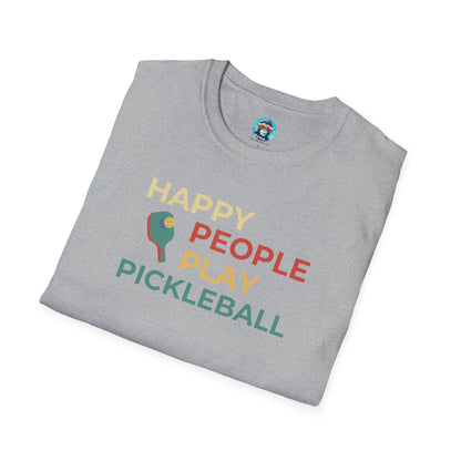 Happy People Play Pickleball: Unisex Softstyle T-Shirt