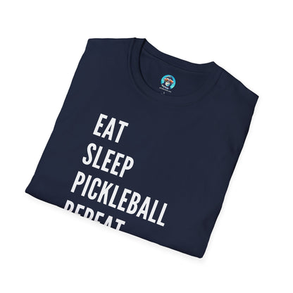 Eat Sleep Pickleball: Pickleball Unisex Softstyle T-Shirt