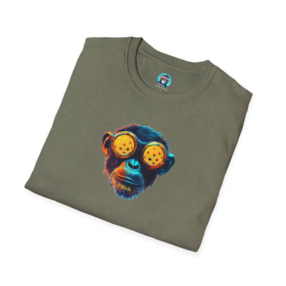 BladeZ the Chimp: Pickleball Unisex Softstyle T-Shirt