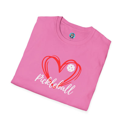 Pickleball Heart: Unisex Softstyle T-Shirt