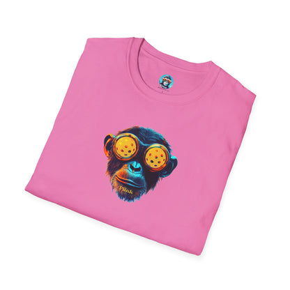 BladeZ the Chimp: Pickleball Unisex Softstyle T-Shirt