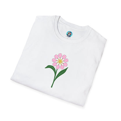 Pickleball Paddle Flower: Unisex Softstyle T-Shirt