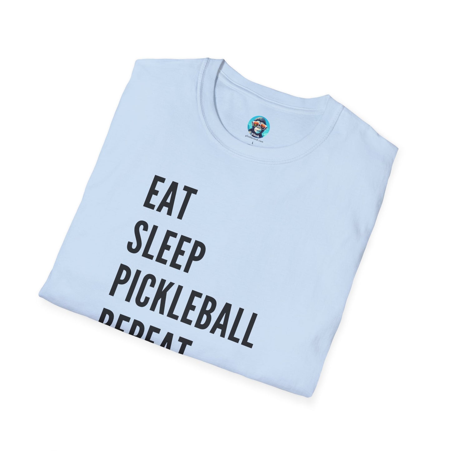 Eat Sleep Pickleball: Pickleball Unisex Softstyle T-Shirt