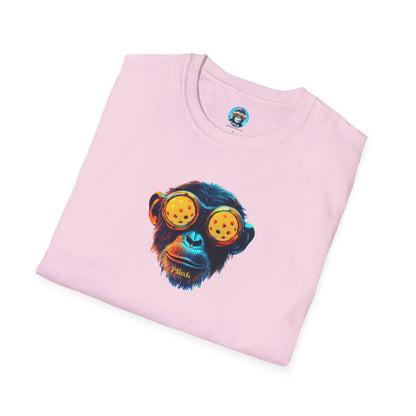 BladeZ the Chimp: Pickleball Unisex Softstyle T-Shirt