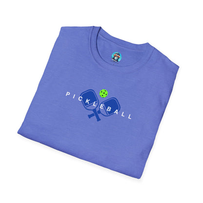 Blue Pickleball Paddles: Unisex Softstyle T-Shirt