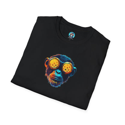 BladeZ the Chimp: Pickleball Unisex Softstyle T-Shirt