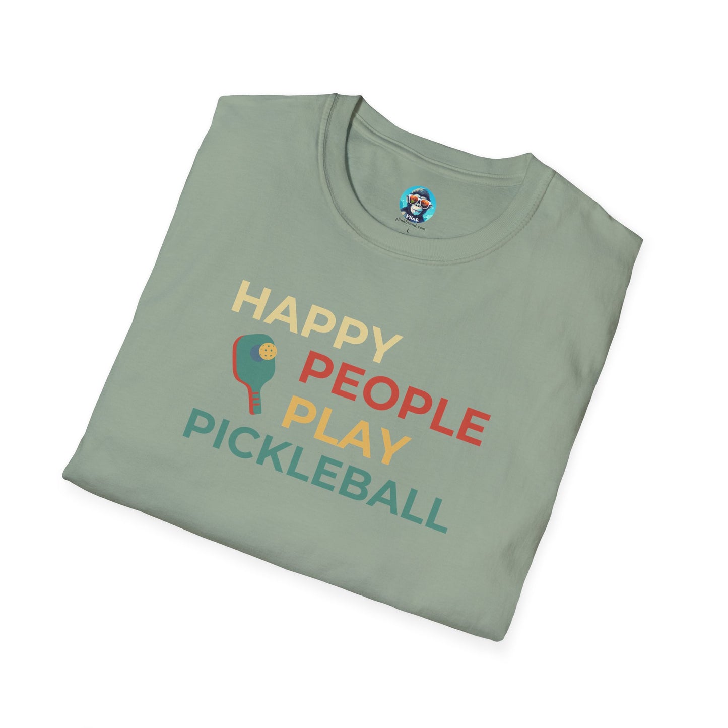 Happy People Play Pickleball: Unisex Softstyle T-Shirt