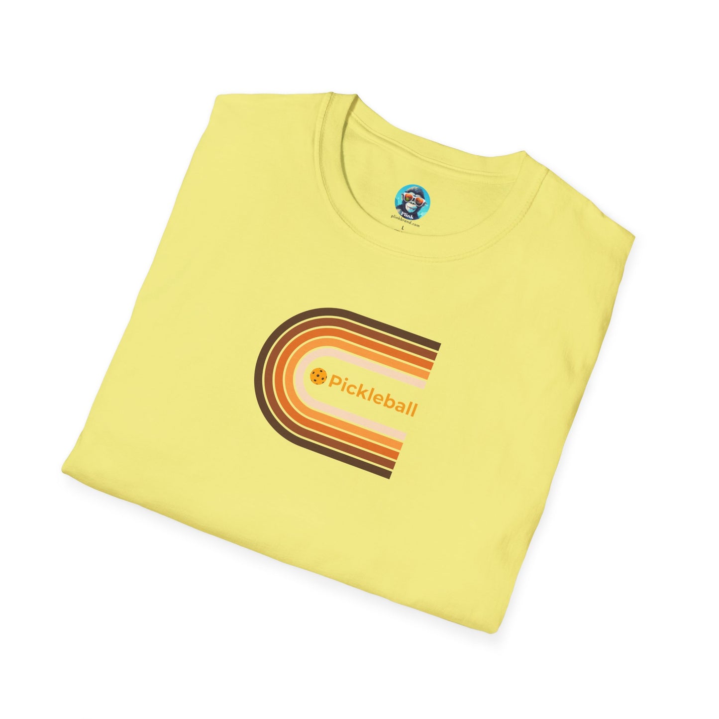 Pickleball Retro Wrap: Unisex Softstyle T-Shirt