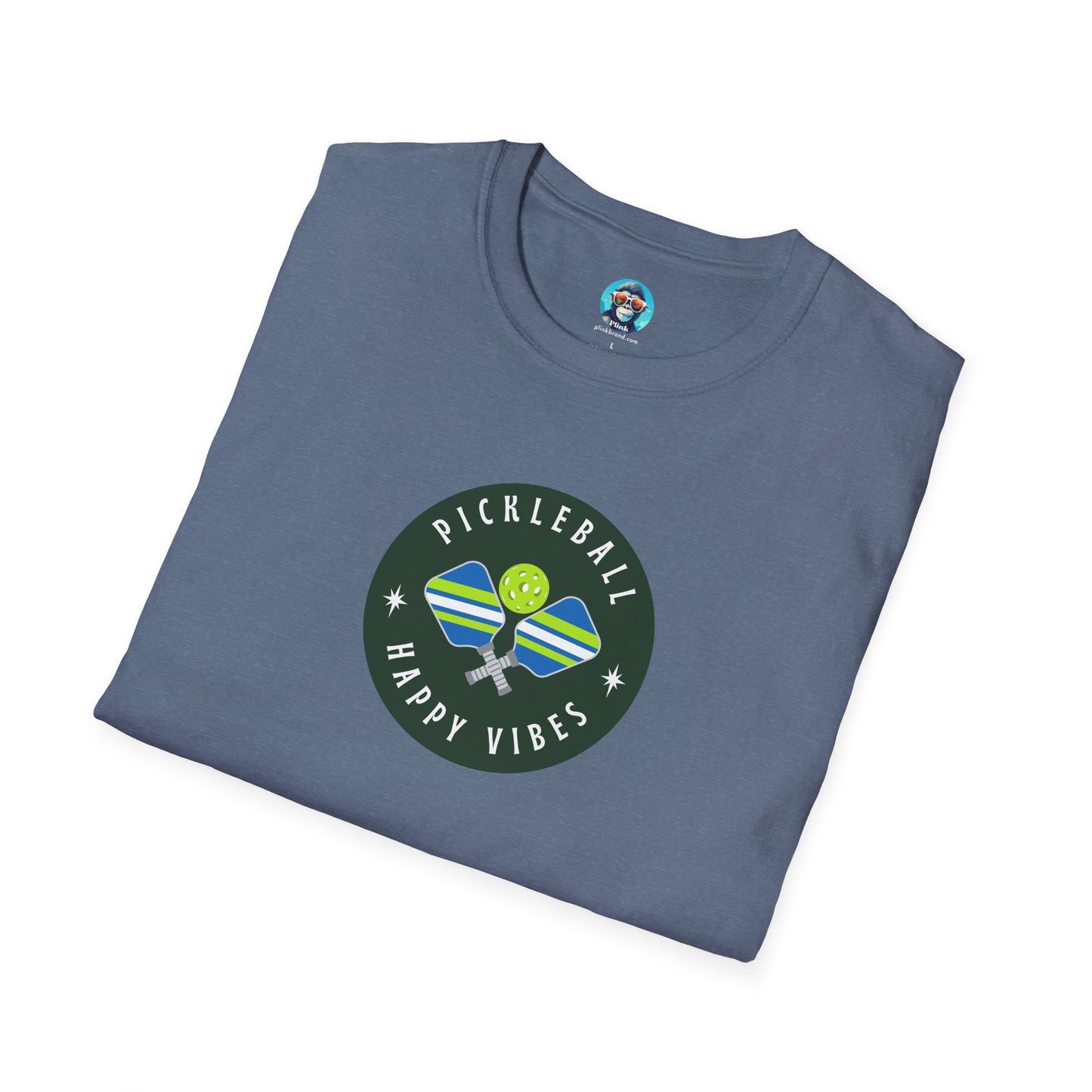 Happy Vibes: Pickleball Unisex Softstyle T-Shirt