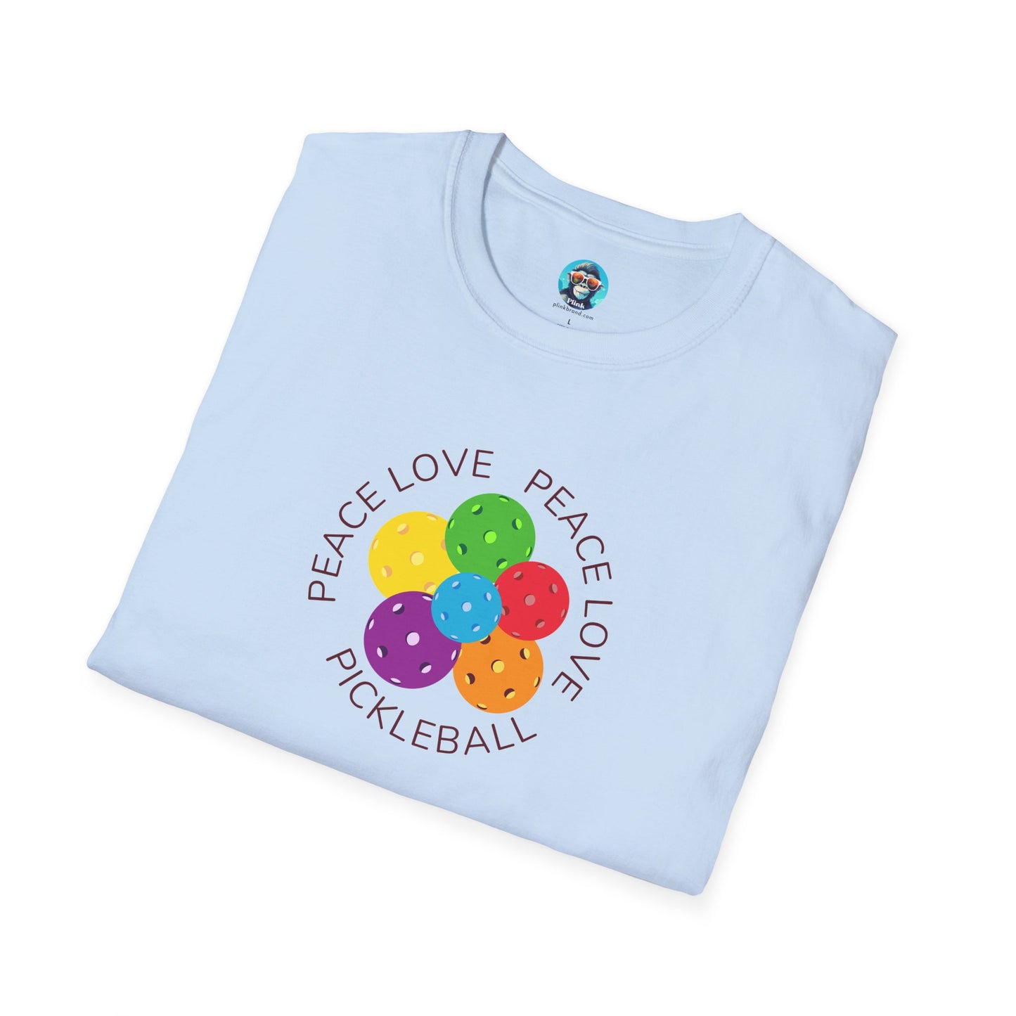 Peace Love Pickleball: Unisex Softstyle T-Shirt