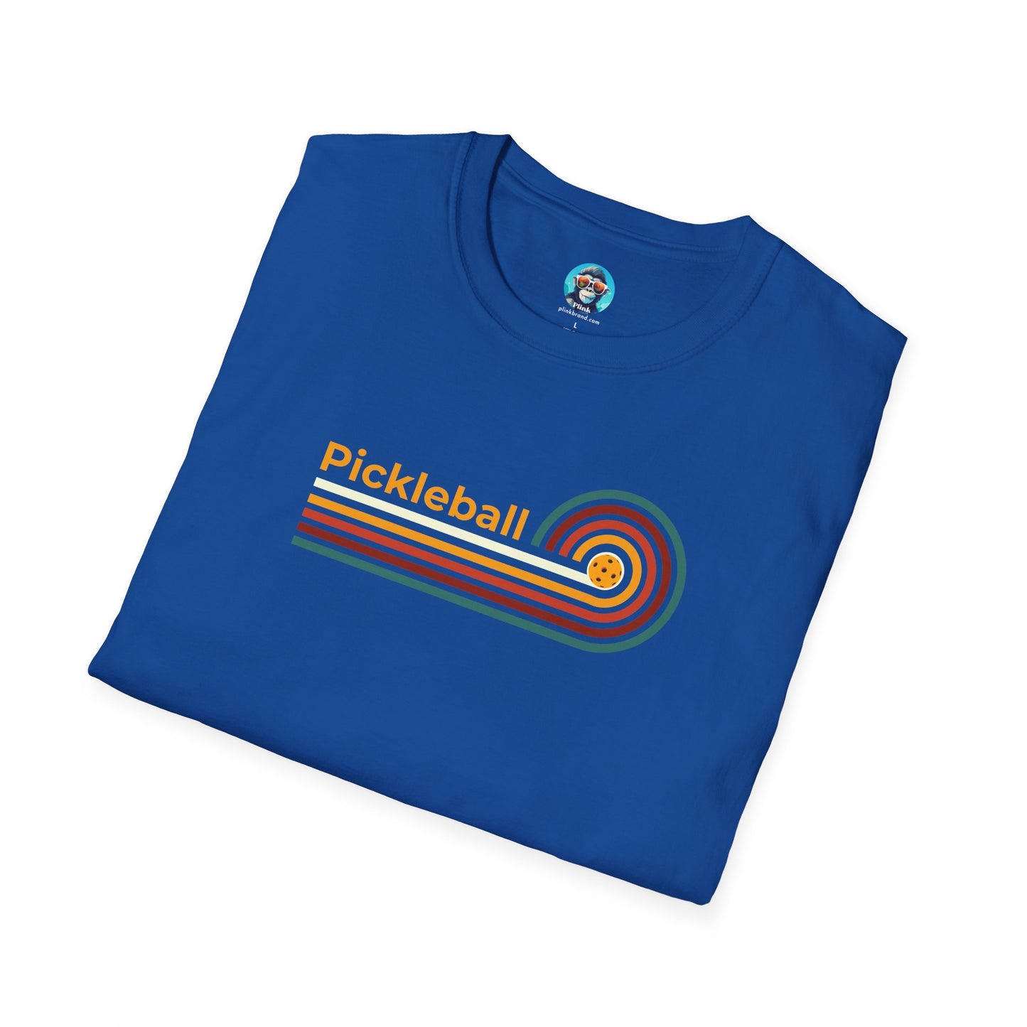 Pickleball Retro Swirl: Unisex Softstyle T-Shirt