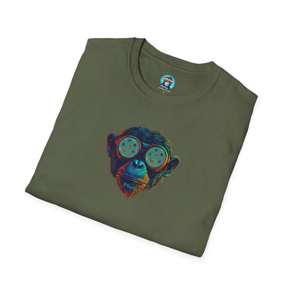 CyberAce the Chimp: Pickleball Unisex Softstyle T-Shirt