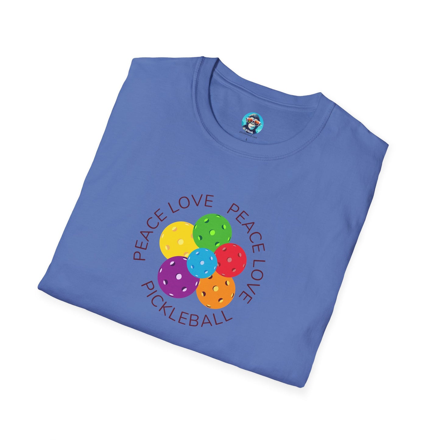 Peace Love Pickleball: Unisex Softstyle T-Shirt